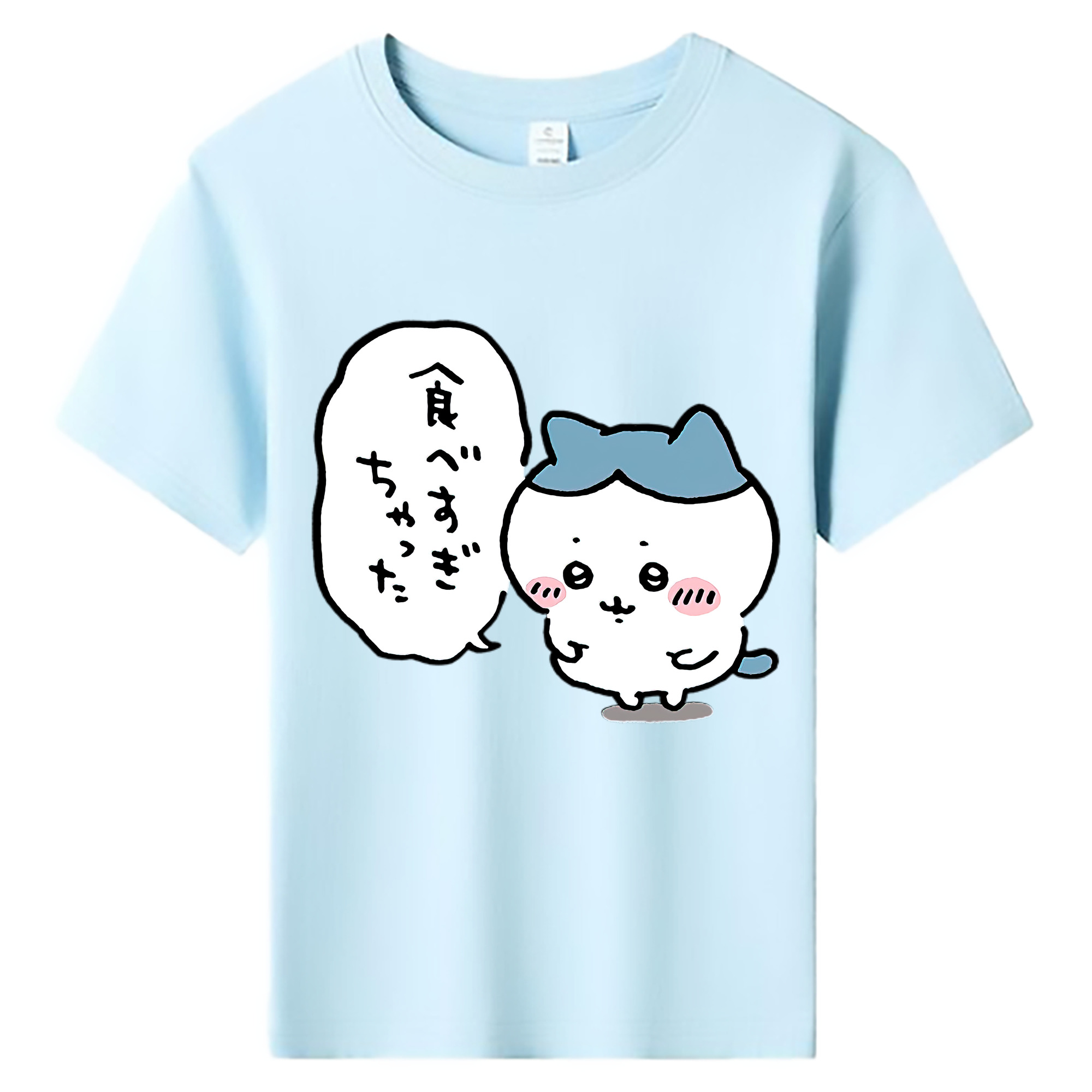 （画像用） ちいかわ ハチワレ Chii-kawa hachiware 綿100％キッズTシャツ（フロントプリント）